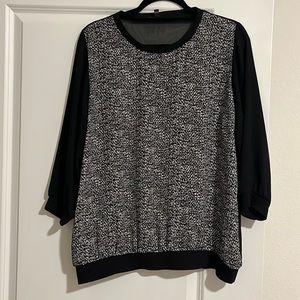 *3 for $18* Limited sheer top. Fitted waistband and cuffs. Suits  or jeans.